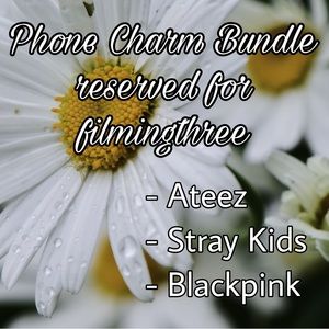 RESERVED 3 KPop Phone Charm Bundle FOR FILMINGTHREE